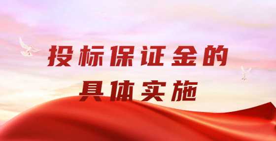 投标保证金的具体实施