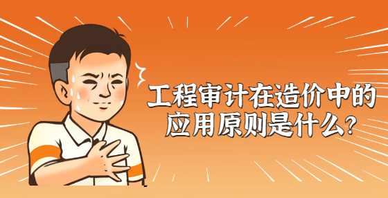 工程审计在造价中的应用原则是什么？