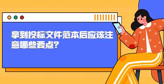 拿到投标文件范本后应该注意哪些要点？