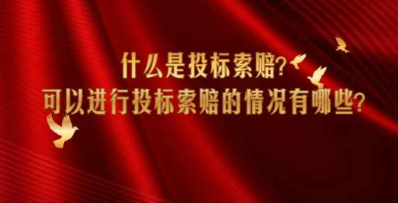 什么是投标索赔？可以进行投标索赔的情况有哪些？