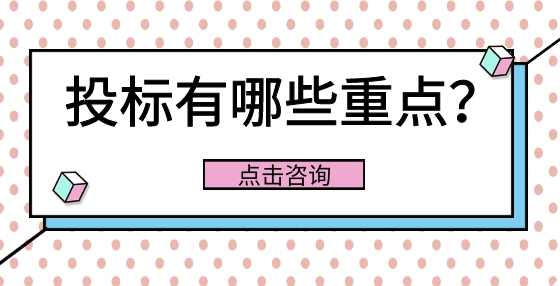招标书哪些信息是重点信息？