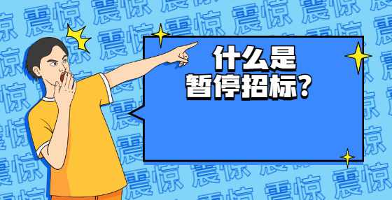 什么是暂停招标？