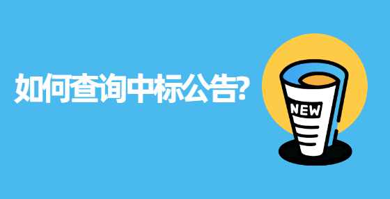 如何查询中标公告?