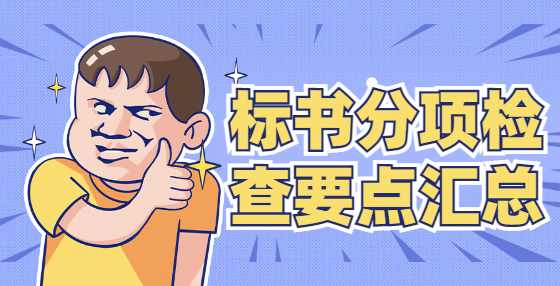 标书分项检查要点汇总