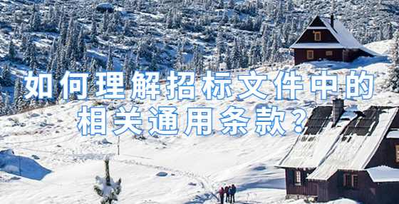 如何理解招标文件中的相关通用条款？