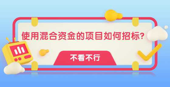 使用混合资金的项目如何招标？