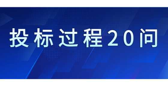 投标过程20问