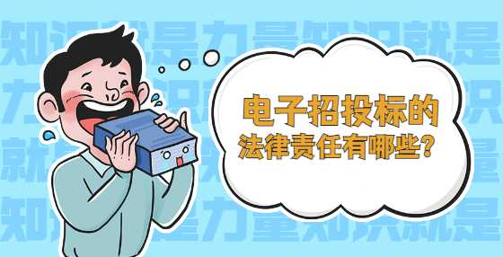 电子招投标的法律责任有哪些？