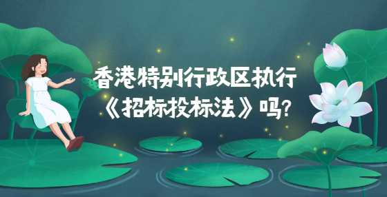 香港特别行政区执行《招标投标法》吗?