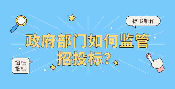 政府部门如何监管招投标？