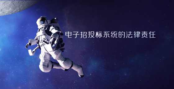 电子招投标系统的法律责任