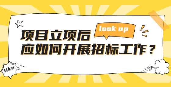 项目立项后应如何开展招标工作？